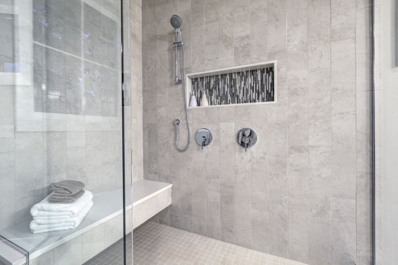 Recessed Shelves in Shower Wall
